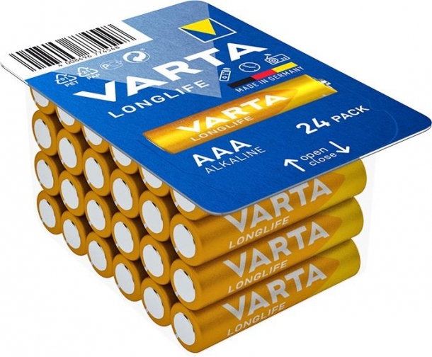 VARTA Батарейка VARTA LONGLIFE лужна AAA блистер 24 шт ERC Ukraine