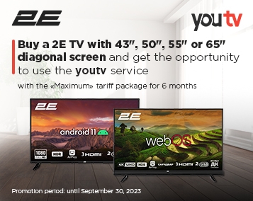 2E Special Offer: buy a 2E TV with youtv content for 6 Months at a Super Price!