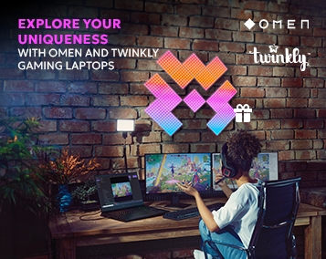Прояви унікальність разом із ігровими ноутбуками OMEN та Twinkly!