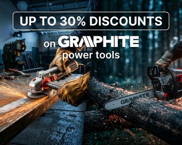 Знижки до 30 % на електроінструменти та техніку для саду Graphite