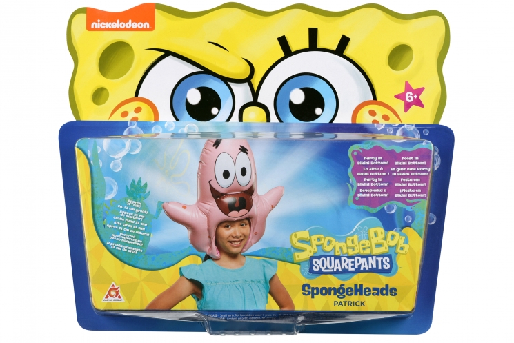 Sponge Bob Игрушка-головной убор  SpongeHeads Patrick