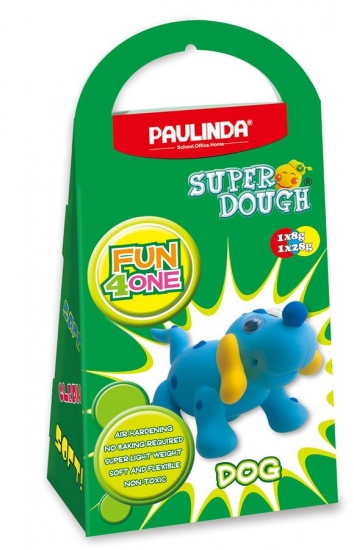 PAULINDA Масса для лепки Super Dough Fun4one Собака (подвижные глаза )