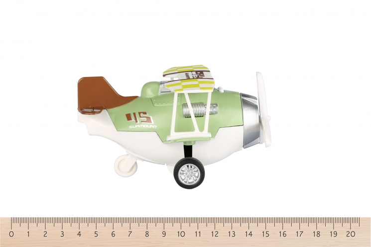 Same Toy Самолет металлический инерционный Aircraft (зеленый)