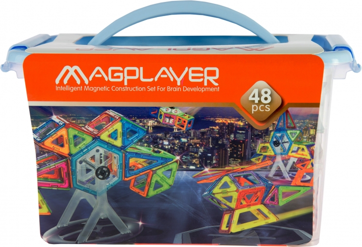 MagPlayer Конструктор магнитный 48 ед. (MPT-48)