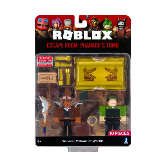 Roblox Игровая коллекционная фигурка Game Packs Escape Room: The Pharoah Tomb W8