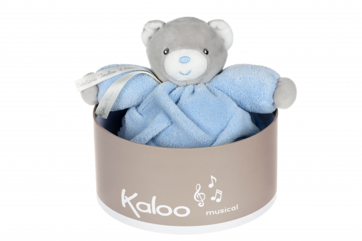 Kaloo музыкальная игрушка Plume Мишка голубой (18 см) в коробке
