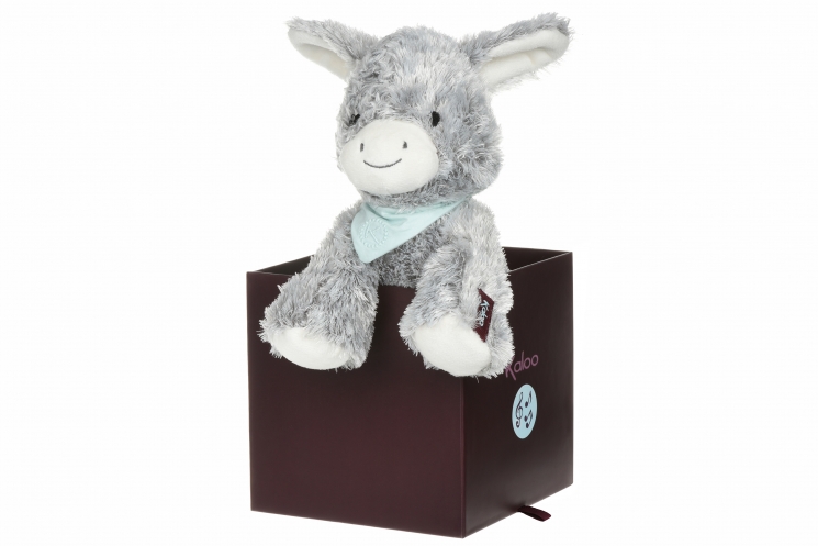 Kaloo музыкальная игрушка Les Amis Ослик серый (25 см) в коробке