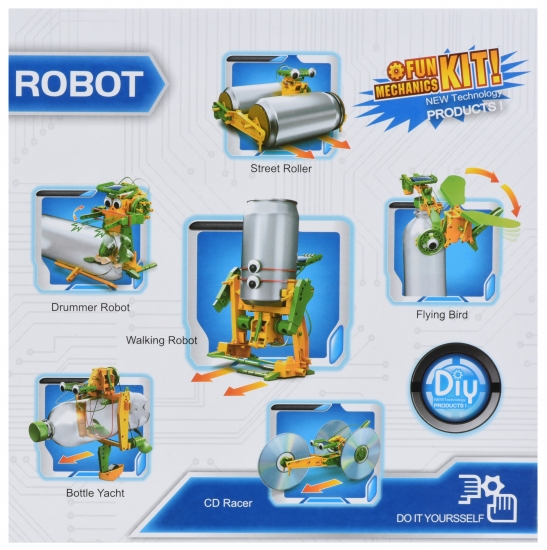 Same Toy Робот-конструктор - Экобот 6 в 1 на солнечной батарее