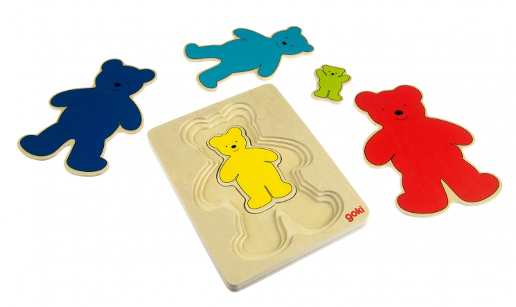 goki Развивающая игра Разноцветные мишки