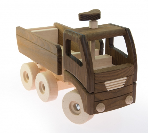 goki Машинка деревянная Самосвал (натуральный)