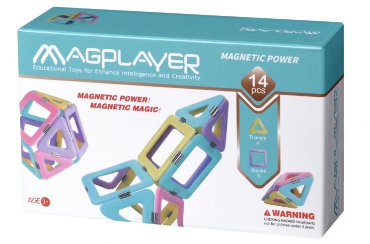 MagPlayer Конструктор магнитный (набор 14 эл.)