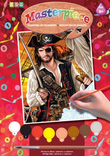 Sequin Art Набор для творчества PAINTING BY NUMBERS JUNIOR Pirate