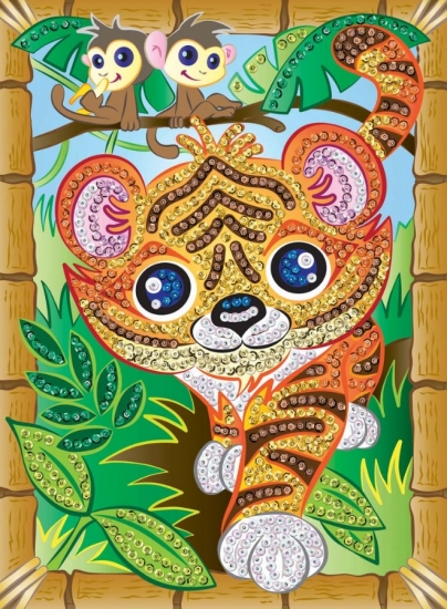 Sequin Art Набор для творчества SMOOGLES Тигр