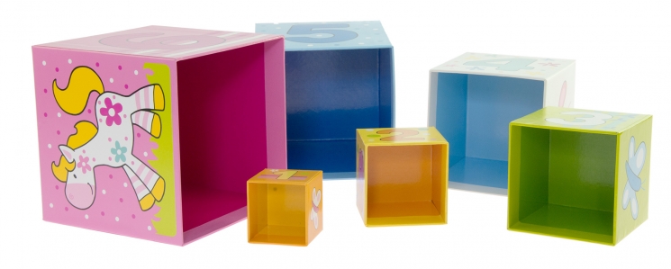 goki Кубики картонные Учимся считать