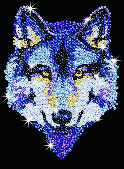 Sequin Art Набор для творчества BLUE Wolf