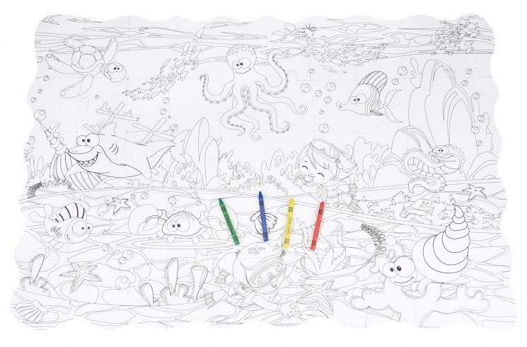 Same Toy Пазл-раскраска Подводный мир