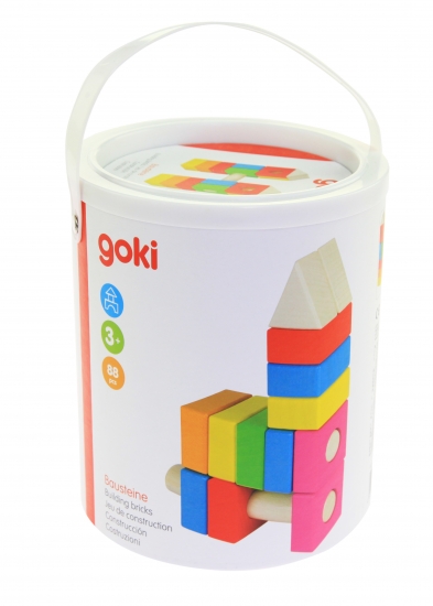 goki Конструктор деревянный Строительные блоки (розовый)
