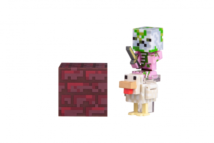Minecraft Игровая фигурка Zombie Pigman Jockey серия 4