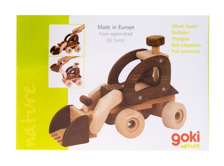 goki Машинка деревянная Экскаватор (натуральный)