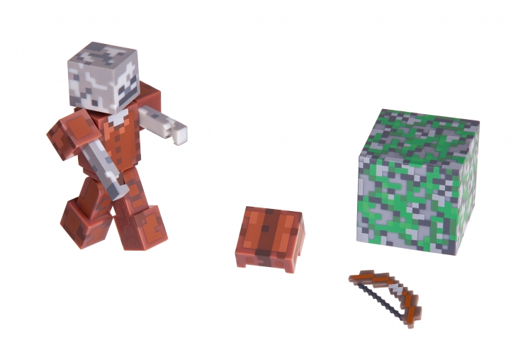 Minecraft Коллекционная фигурка Skeleton in Leather Armor серия 3