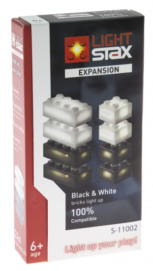 LIGHT STAX Элементы 4х2 и 2х2 с LED подсветкой Черный,Белый LS-S11002