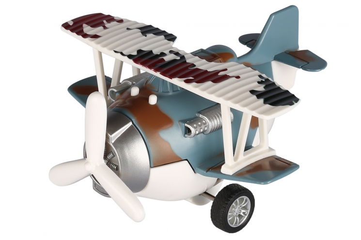 Same Toy Самолет металлический инерционный Aircraft (синий)