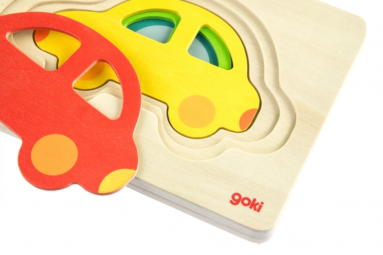 goki Развивающая игра Разноцветные машинки