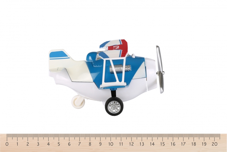 Same Toy Самолет металлический инерционный  Aircraft (синий)