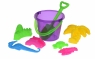 Same Toy Набор для игры с песком - Фиолетовое ведро (8 шт.)