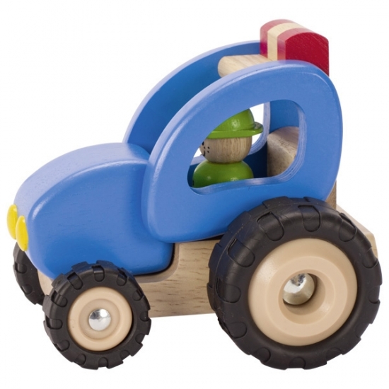 goki Машинка деревянная Трактор (синий)