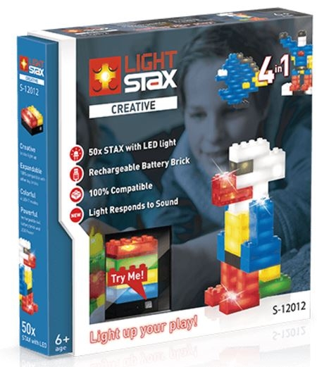LIGHT STAX Конструктор с LED подсветкой Creative 4в1 з датчиком звука LS-S12012