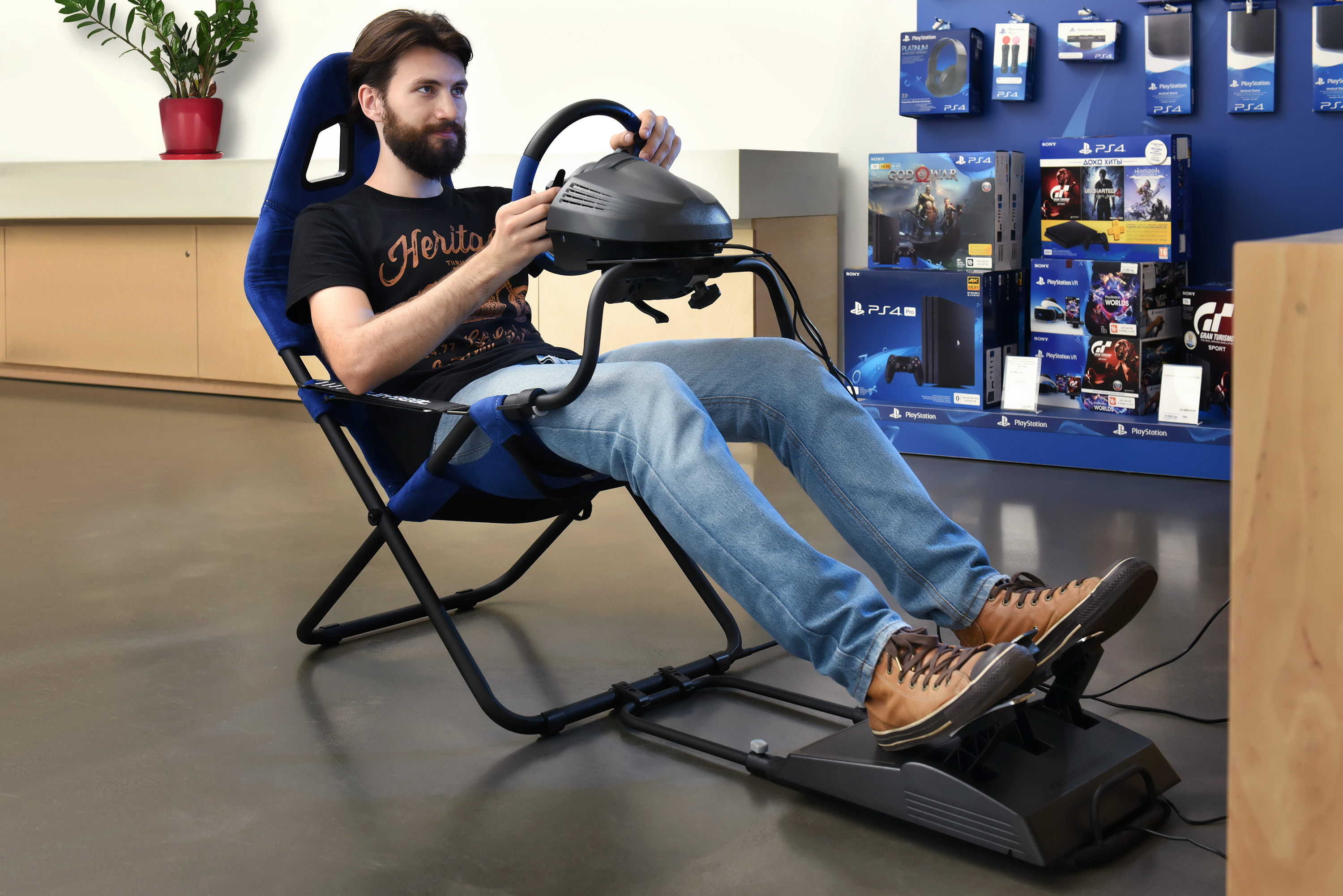 Огляд крісла для гоночних симуляторів Playseat Challenge PlayStation: салон автомобіля у тебе вдома