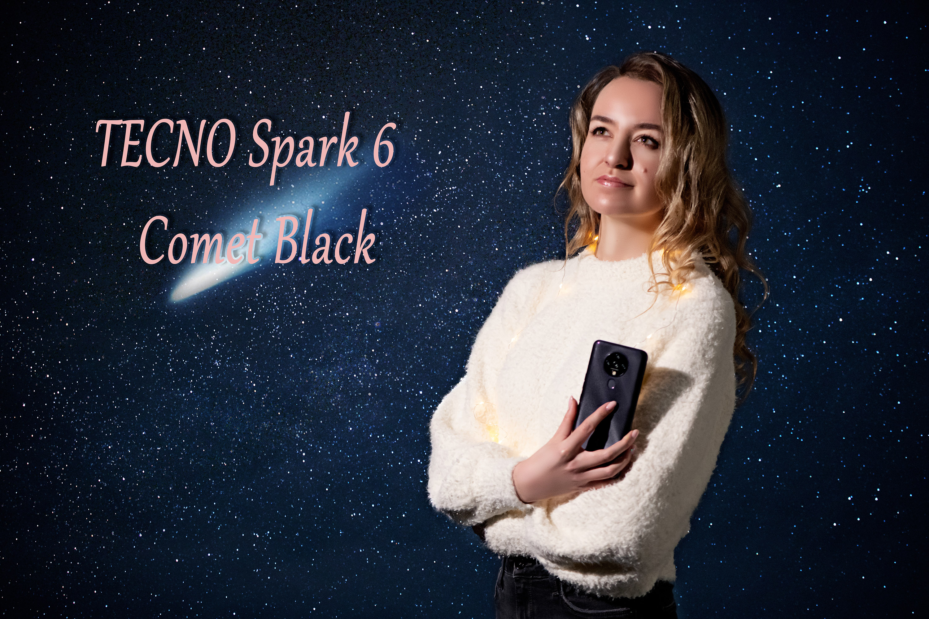 У безкінечність та до зірок: огляд смартфона TECNO Spark 6 Comet Black