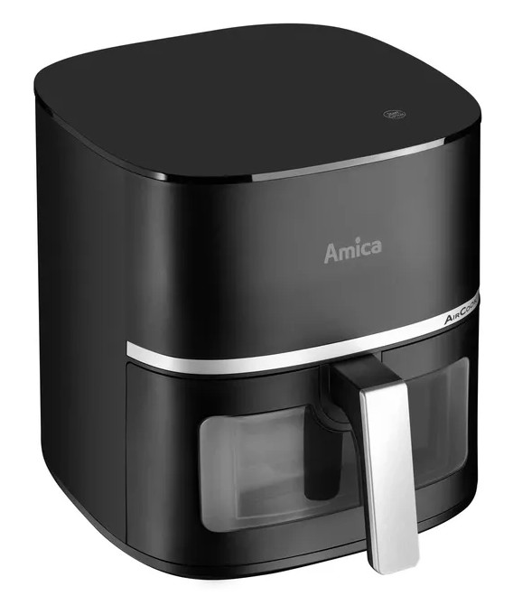 Мультипечь Amica 1600Вт, чаша-5.2л, сенсорное управл., 10 авто. программ, пластик, черный Фото №3