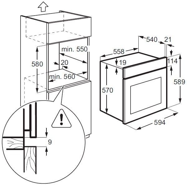 Духовой шкаф zanussi opza4210b