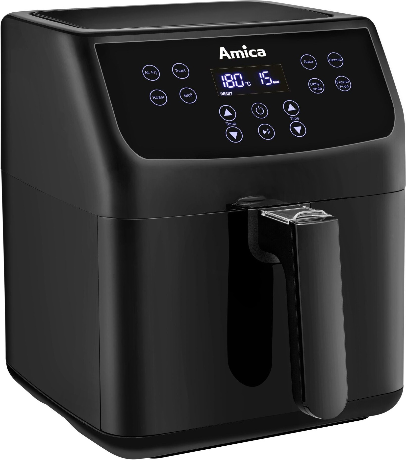 Мультипечь Amica 1850Вт, чаша-5.5л, сенсорное управл., 8 авто. программ, пластик, черный Фото №3